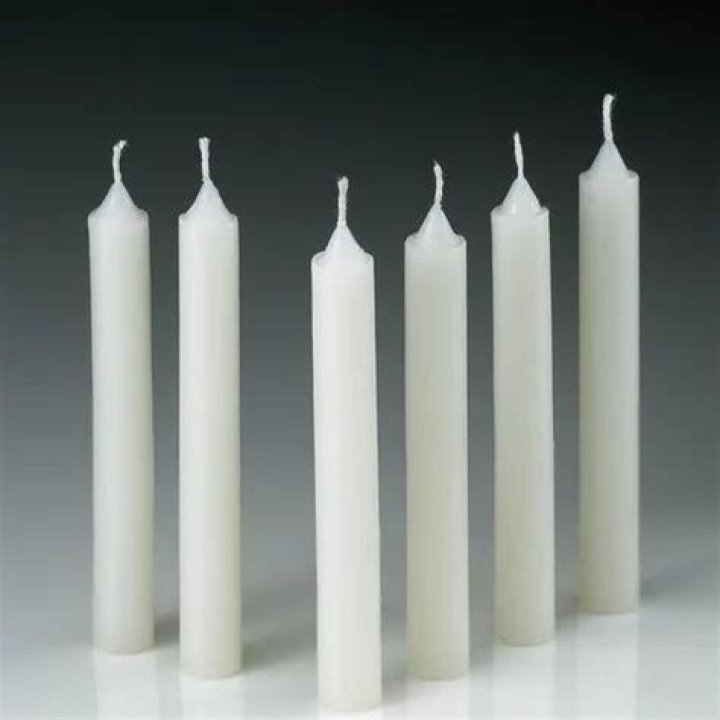 Plain Lambada White Candles | Candles For Wedding